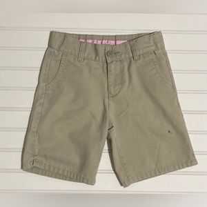 Austin Clothing Co. Girls School Uniform Shorts size 6 Adjustable Khaki Bottoms